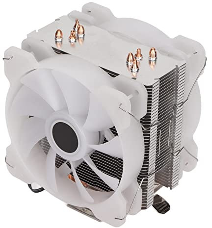 Zunate 120-mm-CPU-Kühler, RGB 40CFM Computer-Wärmeableitungslüfter, für LGA 775 1150 1151 1155 1156 1366 2011 (X79 X99 X299), Unterstützt für AM2 AM2+ AM3 AM3+ AM4 FM1 FM2