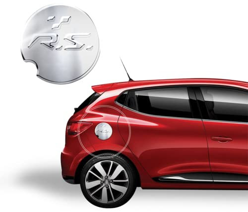 Chrom Auto Zubehör Kompatibel mit Renault Clio 4 (2012-2021, Tankdeckel)