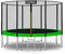 Baunsal® Trampolin Outdoor Ø 305 cm (EXD) hellgrün als Komplettset mit Federabdeckung, Sprungmatte, Netz und Leiter - Gartentrampolin Spielzeug für Kinder