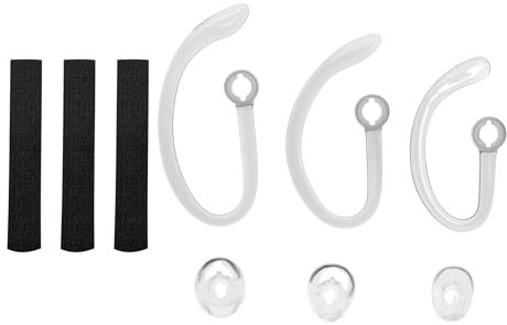 SG Store 3 Sets Ohrhörer Eargels Ersatzset Silikon Ohrstöpsel Ohrbügel Schlaufenrohr Schaumstoffhülse Kompatibel mit Plantronics CS540 Savi W440 W740 Headsets Zubehör