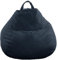 bananair - Sitzsack Kinder und Erwachsene - Cordstoff Breit Gerippt - Weich & Bequem - Maschinenwaschbarer Bezug - Leicht Transportierbar - Bean Bag, Gaming Sitzsack (120 x 100 cm, Dunkelblau)