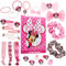 Disney Stitch Adventskalender 2025 Mädchen Süßer Weihnachtskalender Countdown Kalender mit 24 Überraschungen Haarschmuck Kinder Geschenk Idee (Rosa)