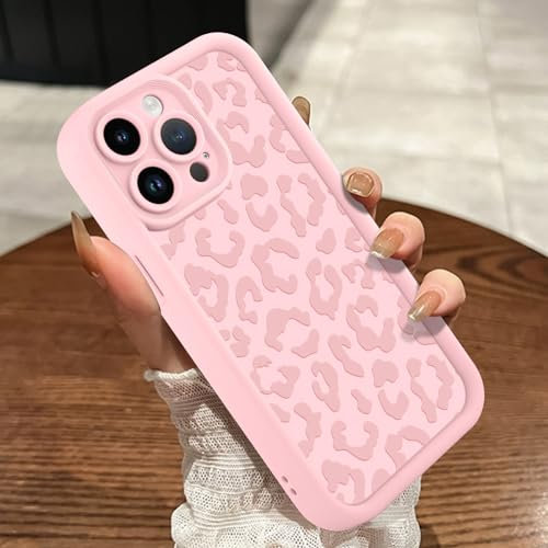 MOWIME Compatible with iPhone 12 Pro Max Case, Cheetah Print Shockproof Soft TPU Protective Case for Women Girls, Slim Anti Scratch Leopard Case for iPhone 12 Pro Max 6.7 Inch, Pink