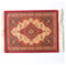 Qiantull Mini Teppich aus Orientteppich Muster Textilgewebe Klein Teppich Mouse Pad mit Baumwolle Quasten Mausmatte Computer Zubehör Untersetzer 28x18cm - Rot