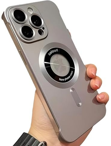 zjmriod Kompatibel mit iPhone 15 Pro, minimalistische Silikon-Schutzhülle mit Kameraobjektiv-Stoßfänger, rahmenloses Design, ultradünne und stoßfeste Hülle, einfache und praktische