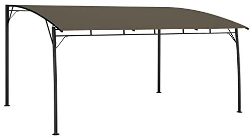 Willood Garten Pavillon Garten-Sonnenschutz 4x3x2,55 m Taupe