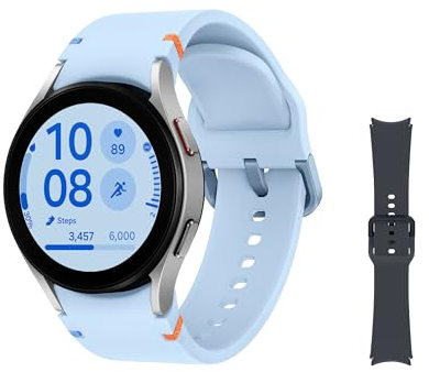 Samsung Galaxy Watch FE 40mm + Correa - Reloj Inteligente, Compatible con Health Monitor, Fitness Tracking, Bluetooth, Plateado