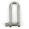DAUMLINK® 2 Rundschäkel lang,Material Edelstahl A4 / Aisi 316 (2 Stück), Verbinder von Ketten oder Tampen an Ösen (8 mm)
