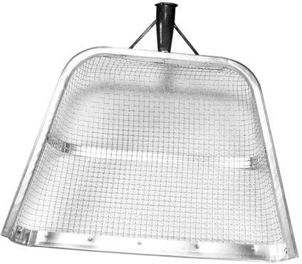 Fenteer Bodensieb, Gartensieb, Erdspaten, Terrassenfilter, Sieb, Rüttelsieb, Werkzeug, Landwirtschaftlicher für die Filtration, Bepflanzung, Kies, 37x44cm Maschenweite 0.8cm