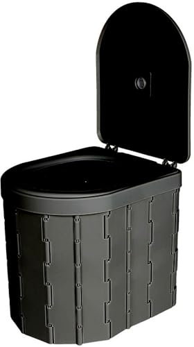 COMETX Tragbare Toilette für Camping, geeignet für Reisen, faltbare Toilette für Erwachsene, Kinder und ältere Menschen, tragbarer Töpfchen, geruchsdicht und rutschfest