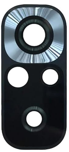 MOBILEX® Objectif de rechange pour Xiaomi Redmi Note 10/10S (4G) en verre pour appareil photo arrière | Réparation de lentille cassée | avec adhésif inclus