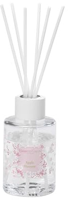 Hassett Green London - Apple Blossom - Large Fragrance Oil Reed Diffuser - 200ml Glass Bottle with 6 Thick Fibre Reeds - Packaging-Free