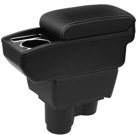 YJYWZH Compatible with Renault Dacia Renault Duster Armrest 2019-2024 Car Centre Console Armrest Box Large CapaHonda City Car Retrofit Arm Rest Storage Box Interior Parts with Drink Holder