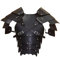 MDFCZXP Mittelalterliches Leder Schulter Rüstung Set, Vintage Gothic Krieger Ritter Schulter PU Leder Harness Körper Brust Harness Gürtel,Schwarz,42c