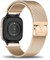 KMKJSH Cinturino in metallo per Honor Watch 4 Cinturino per orologio, con chiusura magnetica regolabile in acciaio inossidabile Milanese Banda di Ricambio per le Donne Uomini per Honor Watch 4