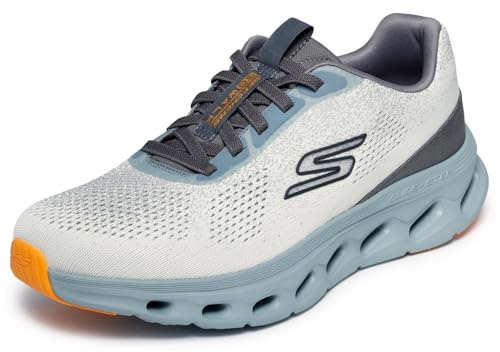 Skechers Herren Go Walk Glide-Step 2.0 VicSneaker | Glide Step Zwischensohle, luftgekühlte Goga Mat Einlegesohle, Ultra Go Dämpfung, elastische Schnürsenkel, maschinenwaschbar