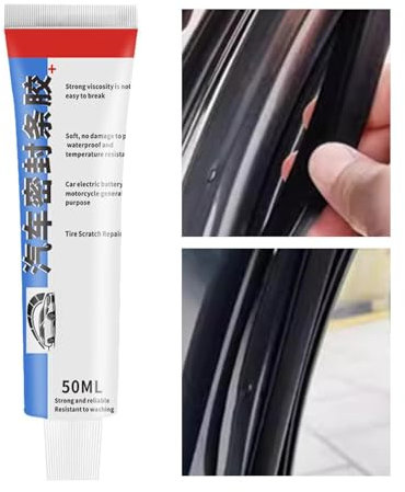 Pegamento para burlete | 50 ml de adhesivo de sellado de coche, pegamento sellador eficiente para ventana para tira de goma, sellador de parabrisas de coche de alta resistencia