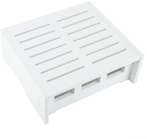 Eawfgtuw Wall-Mounted WiFi Router Storage Box Wireless Cable Organizer Living Room Wall Decoration Home Office TV Accessories Heat Dissipation Waterproof (D)