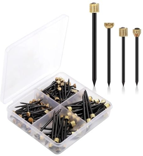 120pcs Picture Hanging Nails Photo Frame Nails for Walls, 4 Sizes