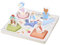 Peter Rabbit Wooden Shape Sorter 3D Puzzle, Educational Character Board with 5 Pieces, Beatrix Potter Classic