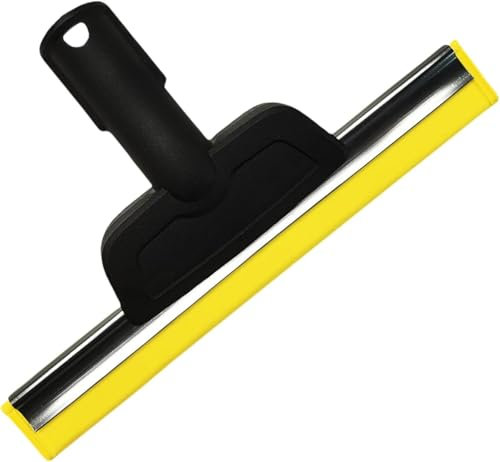 MOERAE Premium Silikon Fugenbürste,Dampfbürste Kompatibel Mit Kärcher Dampfreiniger Zubehör Sc1-Sc5,Streifenfreie Reinigung Für Fenster,Glas und Spiegel (Gelb)