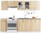 AKORD | Küchenmöbel-Set Lima | Küchen | Kitchen | Für eine kleine Küche | Für EIN Zimmer mit Küchenzeile | Langlebig | Für modernes und traditionelles Design | Weiß | Sonoma-Eiche