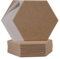 Hexagon Akustikplatten, 12 Stück, Schallabsorber Wandpaneele, 30 x 26 x 0,9 cm,Hohe Dichte Schallabsorber für Decken-/Tür-/Wanddekoration und Akustische Behandlung, Home/Gaming Deko (Braun)