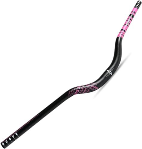 Mountainbike Riser -Lenker 31,8 mm 780 mm extra Langstange Rise 50 mm MTB -Lenker Aluminiumlegierung DH XC Fahrrad -Fahrrad -Lenker, Pink, 780 mm