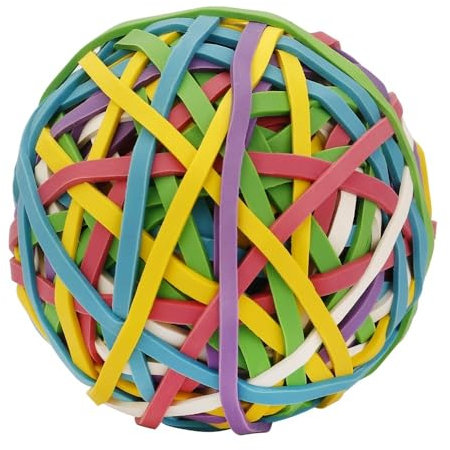 HYQOUKLR elastic band, elastic bands office, High Elasticity Coloured Rubber Band Ball Dia 60mm, 170pcs Rubber Band, Colourful Rubber Balls, Rubber Band Ball Round
