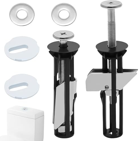 2 Stück Toilettendeckel Schrauben, WC Sitz Befestigung Toilettensitz Befestigungsbolzen Verriegelungsbolzen Toilettensitz für Toilettensit z Befestigung Toilettendeckel Wartung Zubehör