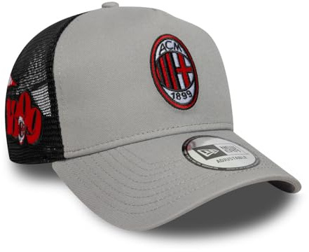 New Era 9FORTY A-Frame Trucker Cap AC Mailand Patch grau