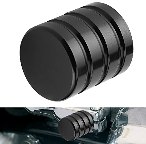 Tixiyu Tapa Eliminadora de Palanca de Cambios de Talón de Motocicleta Impermeable de Aluminio para FLHT FLHR FLHX CVO-Material Fundido a Presión de (Negro)