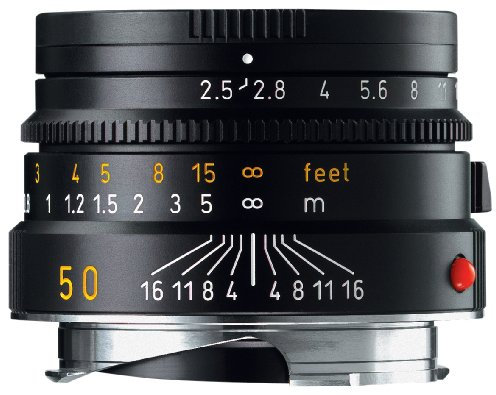 Leica Summarit-M 50mm f/2.5 Nero - Obiettivo 6/4, 0,8 m, 5,01 cm, 1:14.1, 40°, 27°