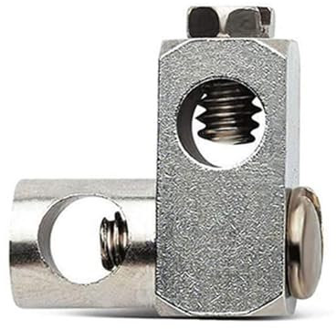 Schläfer 405210 | Morsetto per Piletta Lavabo Bagno e Bidet, Morsetto per Scarico Lavandino con Collegamento Asta e Sfera, Raccordo per Scarico Automatico