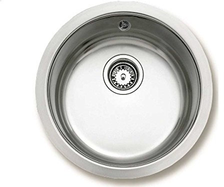 Teka - Fregadero Inox Teka Erc, 1 Seno, Mueble 45Cm, Redondo