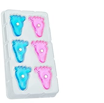 Blue & Pink Baby Füße Geformtem Magnet Für Kühlschrank, Whiteboard, Hinweis Oder Babyparty - 22mm Durchmesser x 4mm Hoch - Pack von 12