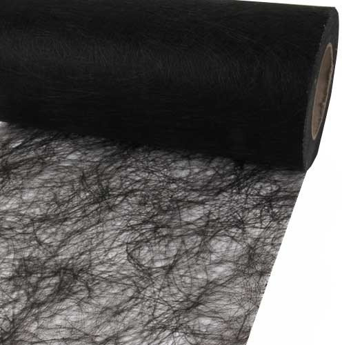 25m Sizoflor ® Original Tischband Tischläufer 20cm, Farbe:schwarz