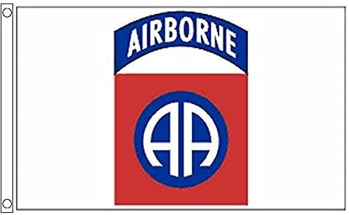 AZ FLAG - Drapeau USA Airborne 82e division - 150x90 cm - Drapeau Américain – Armée Etats-Unis 100% Polyester Avec Oeillets Métalliques Intégrés - Pavillon 110 g