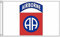AZ FLAG - Drapeau USA Airborne 82e division - 150x90 cm - Drapeau Américain – Armée Etats-Unis 100% Polyester Avec Oeillets Métalliques Intégrés - Pavillon 110 g