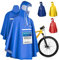 Premium Regenponcho Fahrrad wasserdicht SEHR GUT GETESTET - Regencape Fahrrad mit Reflektoren und Sichtfenster - Fahrrad Regenbekleidung als Regenponcho Damen wasserdicht, Regenponcho Herren