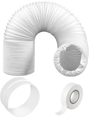 SPARES2GO Hose Pipe PVC-ALU Insulated Duct Extension Kit for Siemens Cooker Hood/Kitchen Vent Extractor Fan (6m, 5 Inches / 125mm)