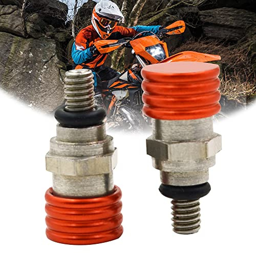 Fast Pro Moteur CNC Aluminium 6061-T6 Purgeur de Fourche Air Soupapes de Décharge de Pression M4 0.7 MM pour SX SXF EXC SMR Tous les Modèles de Vélos Orange