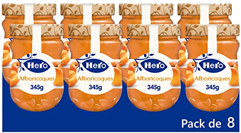 Hero Confitura de Albaricoque Todo Natural - Pack de 8x345 gr