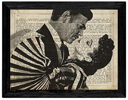 Nacnic Vintage Print Film, was der Wind Hollywood Definition übernahm - mit Rahmen - A4-Größe.