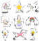 MEIXI Juego de 9 Cortadores de Galletas de Unicornio de Acero Inoxidable de Grado Alimenticio, Cortadores de Galletas de Unicornio, Estrellas para Fiestas Temáticas de Unicornio para Niños
