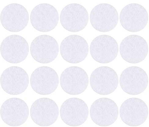 EXCEART 200 Stück Microdermabrasion Filter Baumwollfilter Runde Filterung Pads 11mm Mitesser Entfernung Schönheit Maschine Zubehör