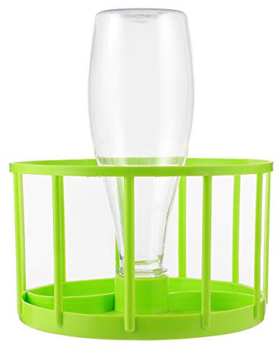 POPETPOP Alimentador de Agua de Reptiles Botella de Plato de Agua de Tortuga de Plástico Dispensador Automático de Fuente de Agua Recipiente de Comida para Tortuga Lagarto Verde Camaleón