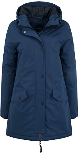 OXMO Tamila Damen Übergangsmantel Parka Lange Jacke, Größe:S, Farbe:Dress Blues (194024)
