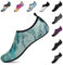 SAGUARO Herren Barfußsschuhe Damen Aqua Schuhe Frauen rutschfest Männer Badeschuhe für Yoga Aqua Wassersport Marmorierte Türkis 40/41 EU