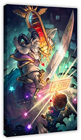 Game Undertale 29 Leinwand-Poster, Wandkunst, Dekor, Bild, Gemälde für Wohnzimmer, Schlafzimmer, Dekoration, 40 x 60 cm, Rahmen